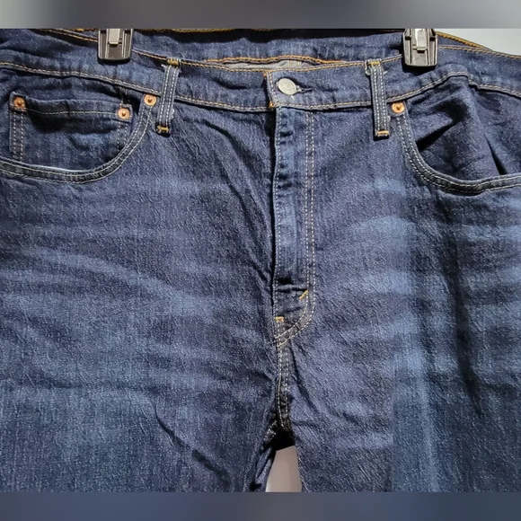 Levi's Men's Indigo Relaxed Jeans - Picture 4 of 5